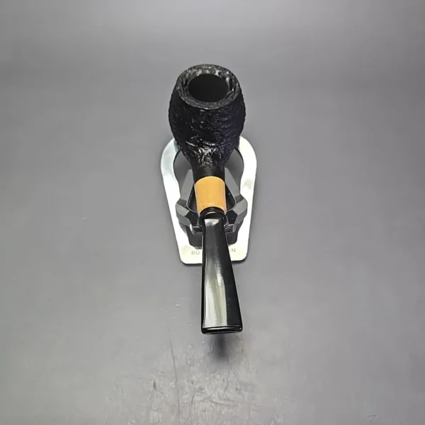 MBSD Briars by Piero Vitale Black Rusticated Author w/ Boxwood, Briar Pipe, New - Image 5