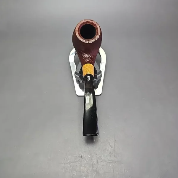 MBSD Briars by Piero Vitale Vintage Sandblasted Brandy w/ Boxwood, Briar Pipe, New - Image 5