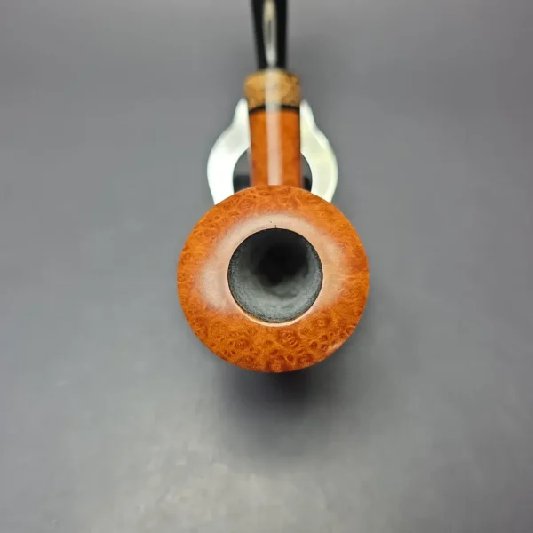 Bruno Nuttens Hand Made A Grade Smooth Dublin w/ Spalted Beechwood Briar Pipe, New - Image 5