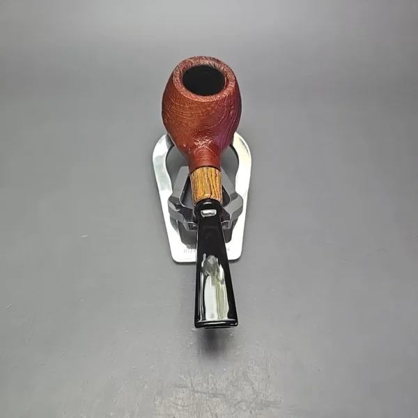 MBSD Briars by Piero Vitale Red Sandblasted Author w/ Zebrawood, Briar Pipe, New - Image 5