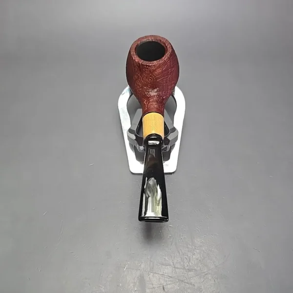 MBSD Briars by Piero Vitale Vintage Sandblasted Author w/ Boxwood, Briar Pipe, New - Image 5