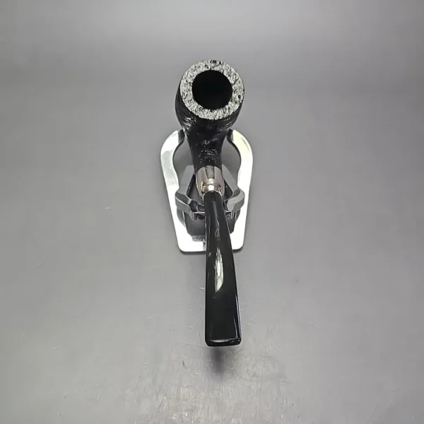 MBSD Briars Timeless Traditions 2 Sandblasted Bent Billiard w/ Silver Handmade Briar Pipe, New - Image 5