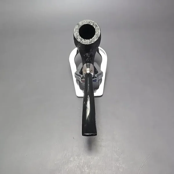 MBSD Briars Timeless Traditions 2 Sandblasted Bent Billiard w/ Silver Handmade Briar Pipe, New - Image 5