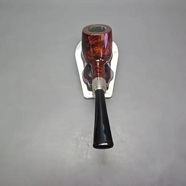 MBSD Briars Timeless Traditions 1 Smooth Billiard w/ Silver Handmade Briar Pipe, New - Image 5
