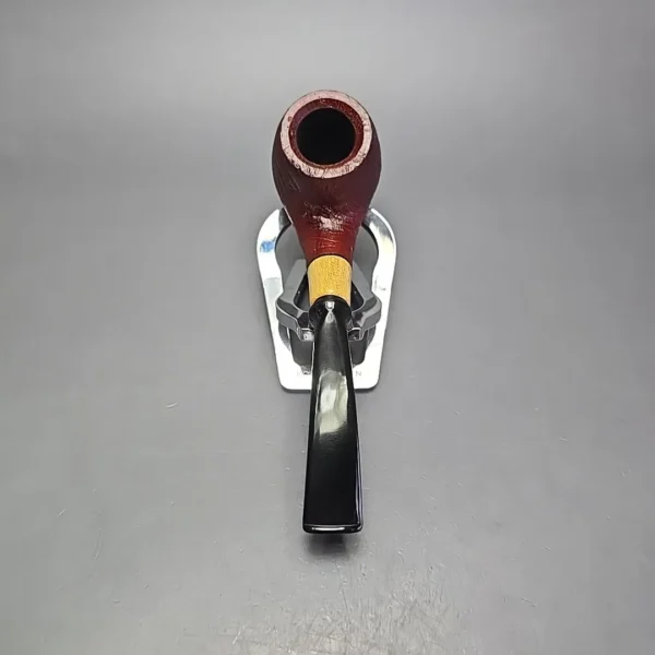 MBSD Briars by Piero Vitale Red Sandblasted Brandy w/ Olivewood Briar Pipe, New - Image 5