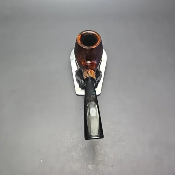 MBSD Briars by Piero Vitale Sienna Contrast Smooth Brandy w/ Zebrawood, Briar Pipe, New - Image 5