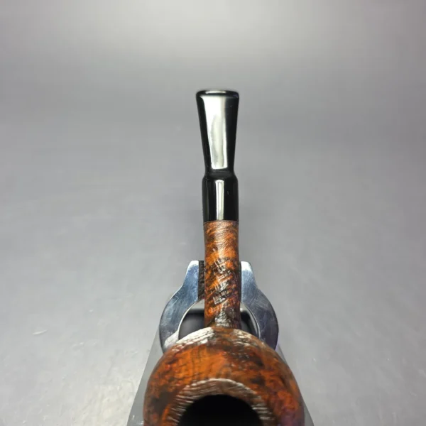 Proxima by Piero Vitale Contrast Sandblasted Apple Estate Briar Pipe, Unsmoked - Image 6