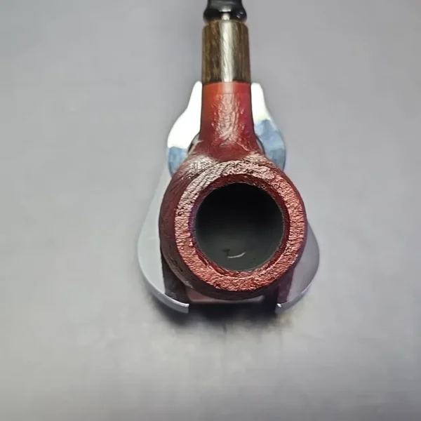 MBSD Briars by Piero Vitale Red Sandblasted Author w/ Zebrawood, Briar Pipe, New - Image 6