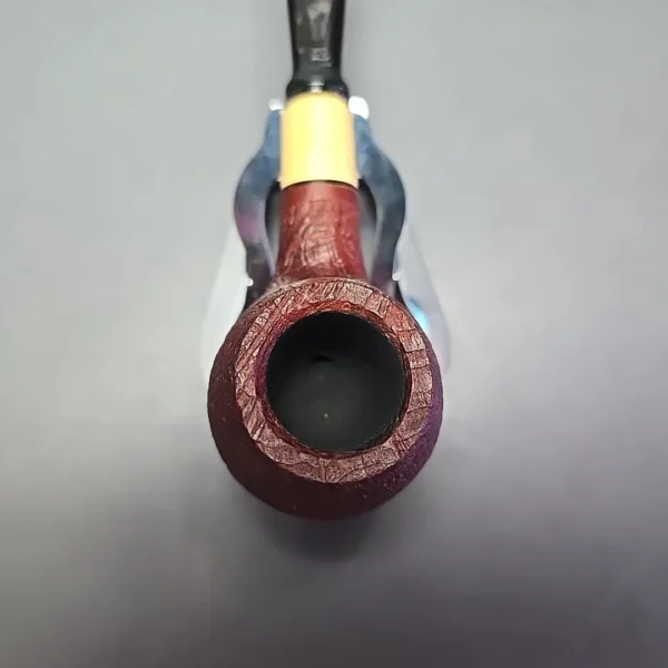 MBSD Briars by Piero Vitale Vintage Sandblasted Author w/ Boxwood, Briar Pipe, New - Image 6