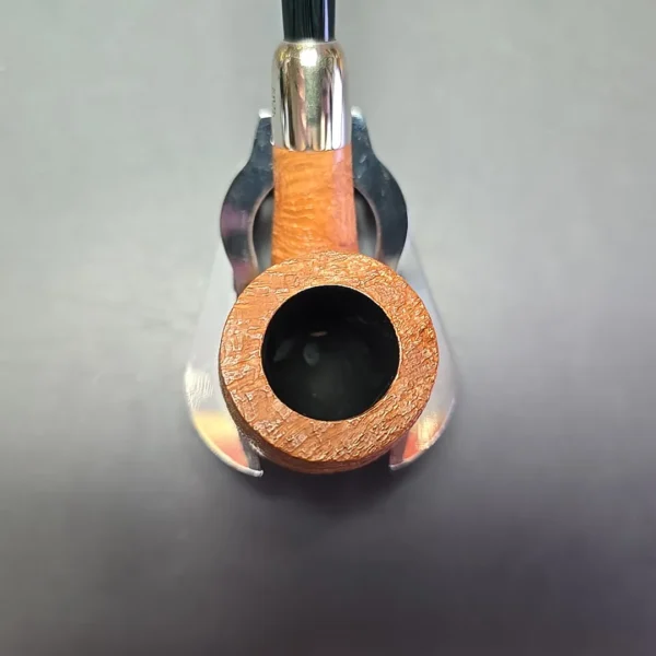 MBSD Briars Timeless Traditions 2 Sandblasted Bent Billiard w/ Silver Handmade Briar Pipe, New - Image 6