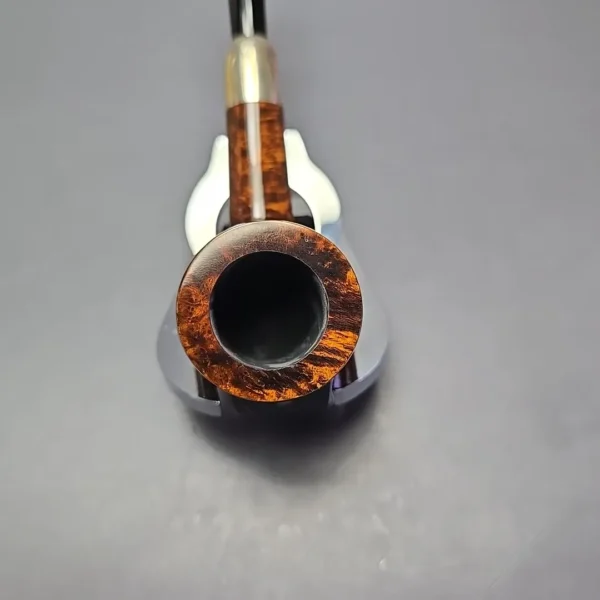 MBSD Briars Timeless Traditions 1 Smooth Billiard w/ Silver Handmade Briar Pipe, New - Image 6