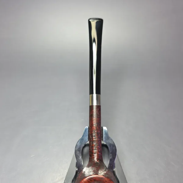 Bruno Nuttens Bing B1 Partially Sandblasted Billiard w/ Aluminum Briar Pipe, New - Image 6