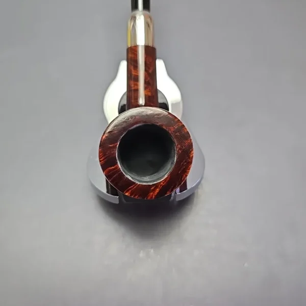 MBSD Briars Timeless Traditions 1 Smooth Billiard w/ Silver Handmade Briar Pipe, New - Image 6