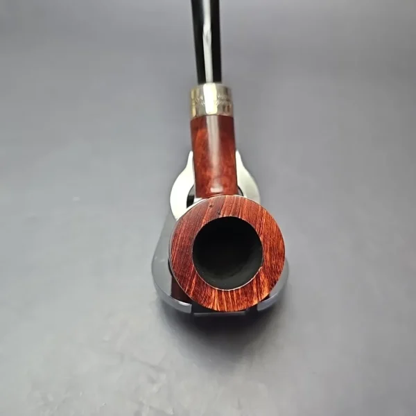 Peterson Silver Mounted Army 106 Smooth Billiard Estate Briar Pipe, Irish Estates - Image 6