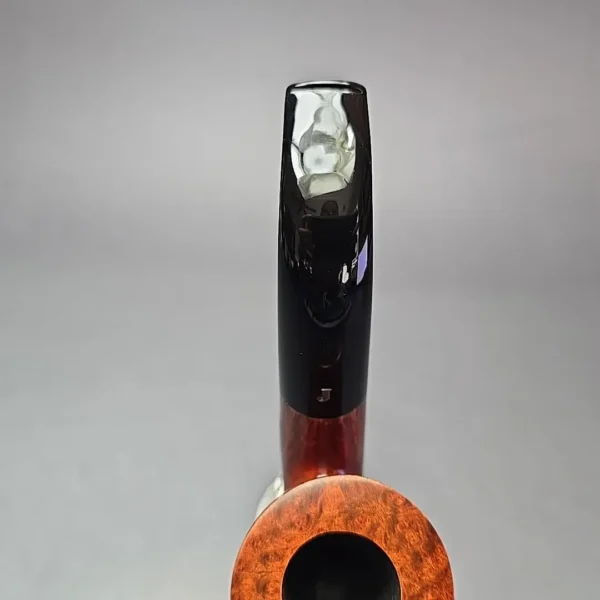 Ser Jacopo Maxima L1 Smooth Bent Billiard Estate Briar Pipe, Unsmoked - Image 7