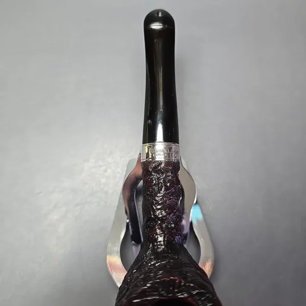 Peterson Cobble 107 Rusticated & Sandblasted Billiard Briar Pipe, New - Image 7