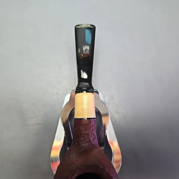 MBSD Briars by Piero Vitale Vintage Sandblasted Author w/ Boxwood, Briar Pipe, New - Image 7