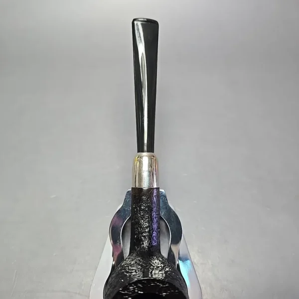 MBSD Briars Timeless Traditions 1 Sandblasted Billiard w/ Silver Handmade Briar Pipe, New - Image 7