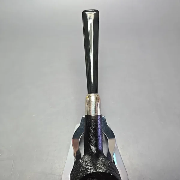 MBSD Briars Timeless Traditions 1 Sandblasted Billiard w/ Silver Handmade Briar Pipe, New - Image 7