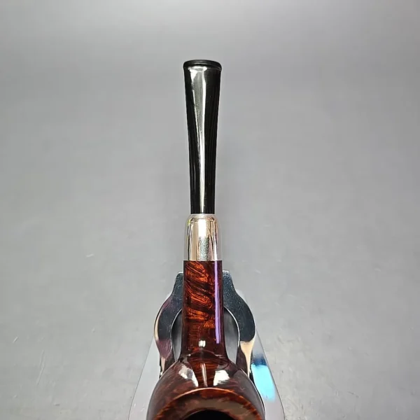 MBSD Briars Timeless Traditions 1 Smooth Billiard w/ Silver Handmade Briar Pipe, New - Image 7