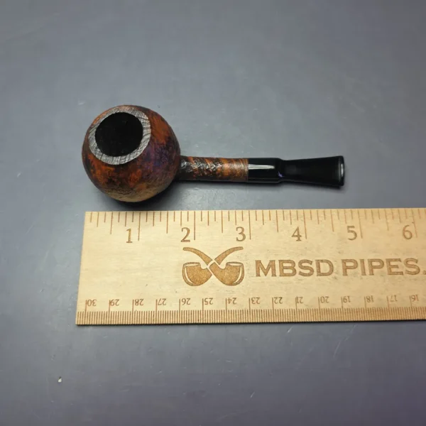 Proxima by Piero Vitale Contrast Sandblasted Apple Estate Briar Pipe, Unsmoked - Image 8