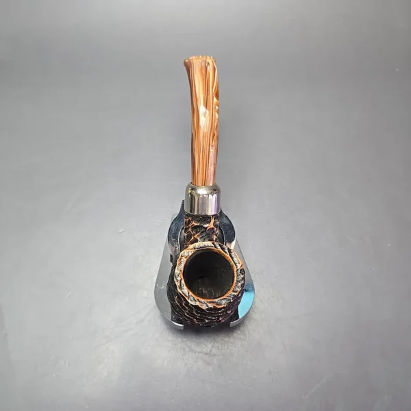 Peterson Derry 69 Rusticated Bent Billiard Estate Briar Pipe, Irish Estates - Image 8