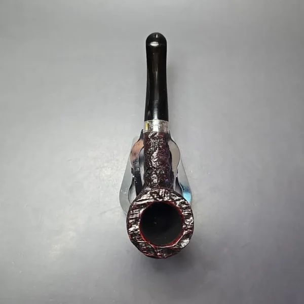 Peterson Cobble 107 Rusticated & Sandblasted Billiard Briar Pipe, New - Image 8