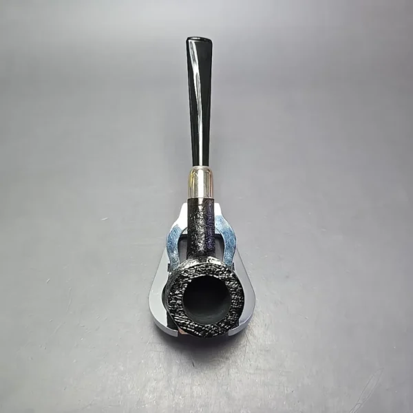 MBSD Briars Timeless Traditions 1 Sandblasted Billiard w/ Silver Handmade Briar Pipe, New - Image 8