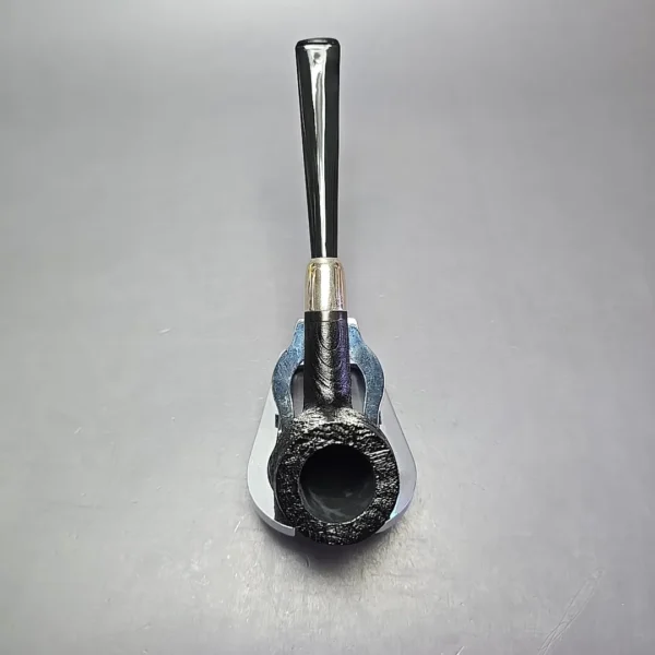 MBSD Briars Timeless Traditions 1 Sandblasted Billiard w/ Silver Handmade Briar Pipe, New - Image 8