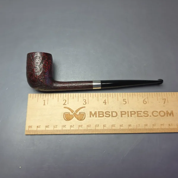 Bruno Nuttens Bing B1 Partially Sandblasted Billiard w/ Aluminum Briar Pipe, New - Image 8