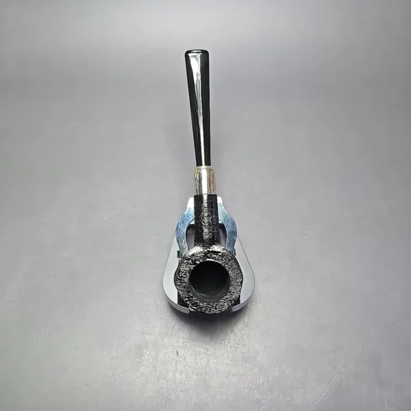 MBSD Briars Timeless Traditions 1 Sandblasted Billiard w/ Silver Handmade Briar Pipe, New - Image 8