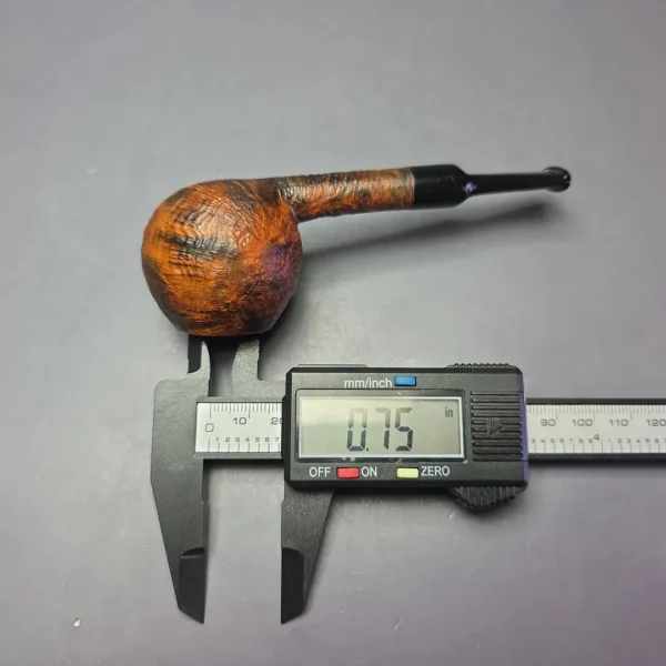 Proxima by Piero Vitale Contrast Sandblasted Apple Estate Briar Pipe, Unsmoked - Image 9