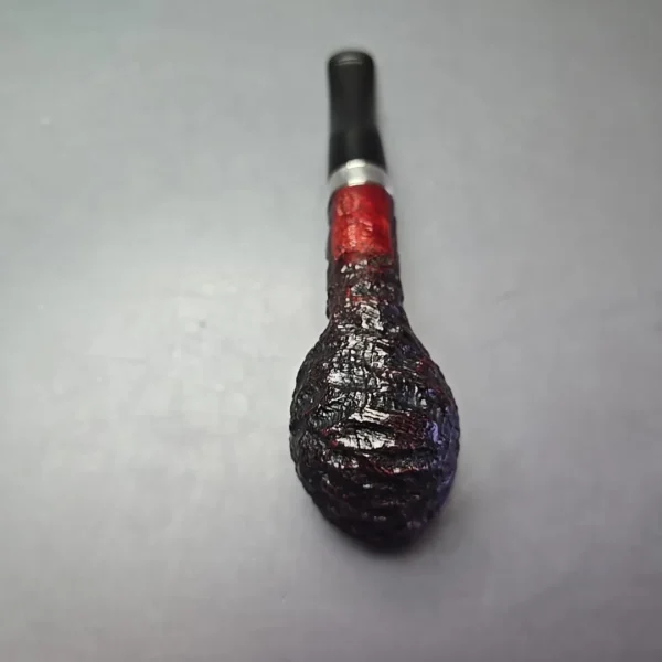 Peterson Cobble 107 Rusticated & Sandblasted Billiard Briar Pipe, New - Image 9