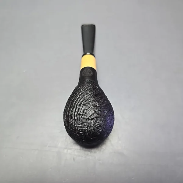 MBSD Briars by Piero Vitale Vintage Sandblasted Author w/ Boxwood, Briar Pipe, New - Image 9