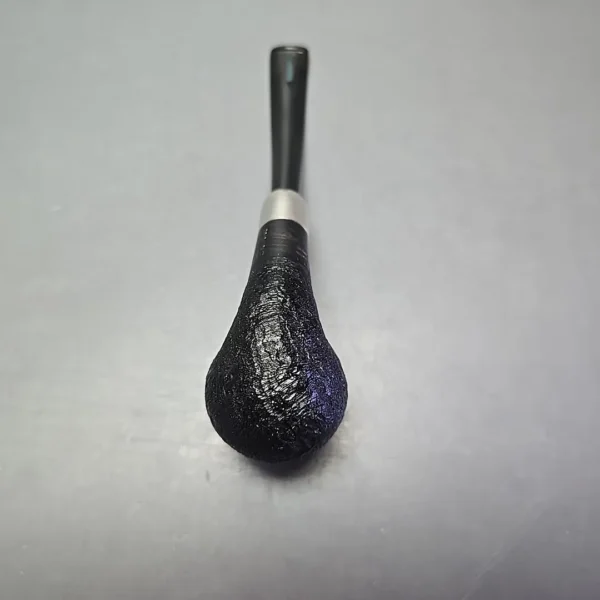 MBSD Briars Timeless Traditions 2 Sandblasted Bent Billiard w/ Silver Handmade Briar Pipe, New - Image 9