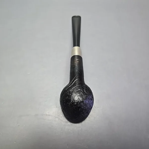 MBSD Briars Timeless Traditions 1 Sandblasted Billiard w/ Silver Handmade Briar Pipe, New - Image 9