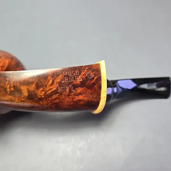 MBSD Briars Modern Masters 2 Smooth Blowfish w/ Boxwood Handmade Briar Pipe, New - Image 9