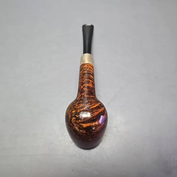 MBSD Briars Timeless Traditions 1 Smooth Billiard w/ Silver Handmade Briar Pipe, New - Image 9