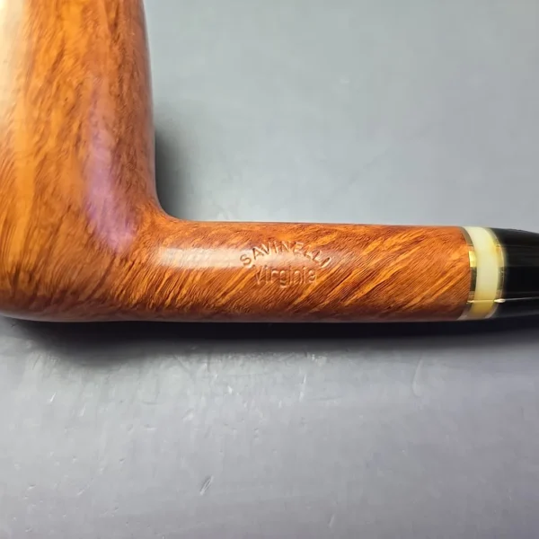 Savinelli Virginia 111 KS Smooth Billiard Estate Briar Pipe, Italian Estates, 6mm - Image 10