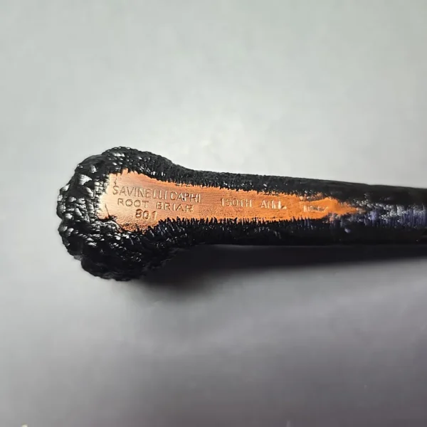 Savinelli 150th Anniversary Capri Root Briar 801 Rusticated Canadian Briar Pipe, New - Image 10