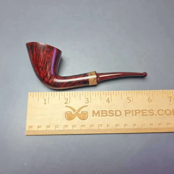 Bruno Nuttens Hand Made AA Grade Smooth Dublin w/ Spalted Beechwood, Briar Pipe, New - Image 10
