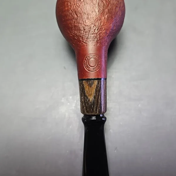 MBSD Briars by Piero Vitale Red Sandblasted Author w/ Zebrawood, Briar Pipe, New - Image 10