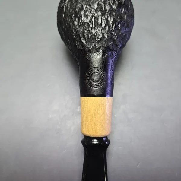 MBSD Briars by Piero Vitale Black Rusticated Author w/ Boxwood, Briar Pipe, New - Image 10