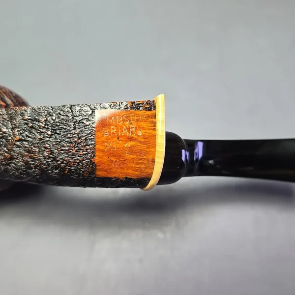 MBSD Briars Modern Masters 2 (K) Sandblasted Blowfish w/ Boxwood Handmade Briar Pipe, New - Image 10