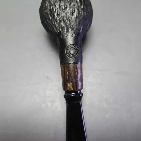 MBSD Briars by Piero Vitale Black Rusticated Author w/ Zebrawood, Briar Pipe, New - Image 10