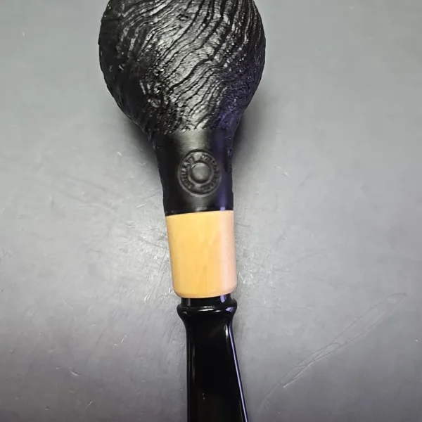 MBSD Briars by Piero Vitale Vintage Sandblasted Author w/ Boxwood, Briar Pipe, New - Image 10