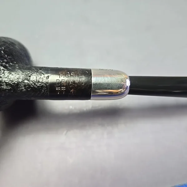 MBSD Briars Timeless Traditions 1 Sandblasted Billiard w/ Silver Handmade Briar Pipe, New - Image 10