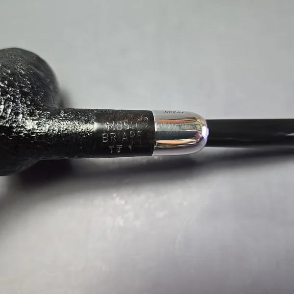 MBSD Briars Timeless Traditions 1 Sandblasted Billiard w/ Silver Handmade Briar Pipe, New - Image 10