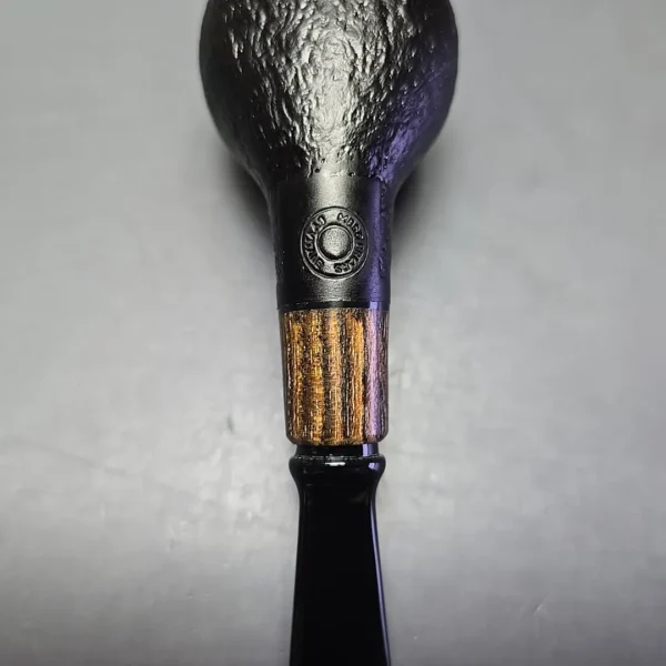 MBSD Briars by Piero Vitale Black Sandblasted Author w/ Zebrawood, Briar Pipe, New - Image 10