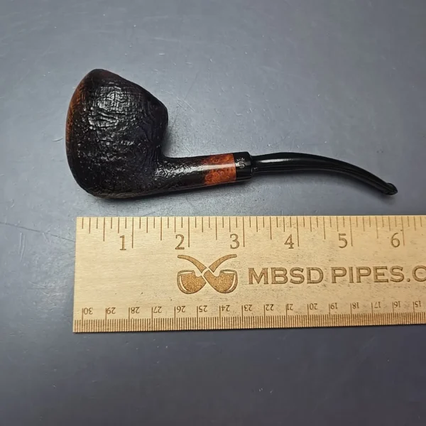 Stanwell (c. 1980s) Vario Partially Sandblasted Egg Estate Briar Pipe, Danish Estates - Image 11